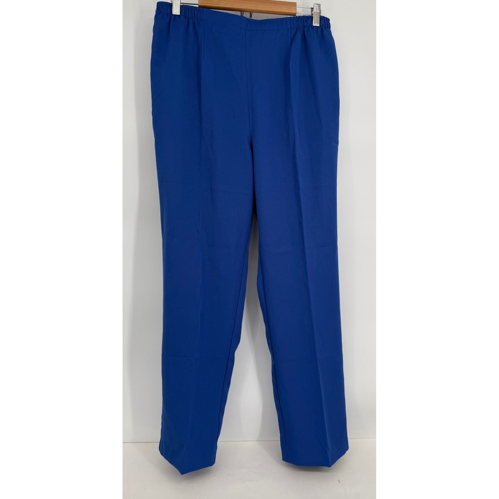 Drapers & Damons Royal Blue Elastic Waist Straight Leg Pants Sz L